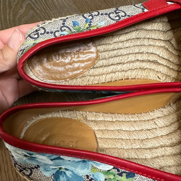 GUCCI Espadrilles - Blue Floral Print - Picture 6 of 10